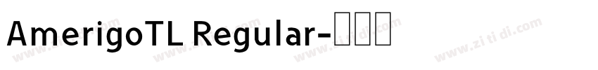 AmerigoTL Regular字体转换